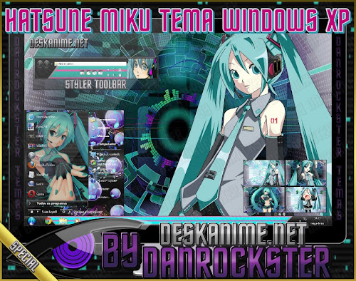 Hatsune Miku Tema Windows XP